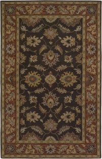 Surya CAE-1036 Caesar Chocolate 8-Feet by 10-Feet Oval Area Rug