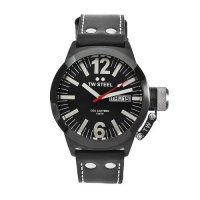 TW Steel Men's CE1031 CEO Canteen Black Leather Dial Watch