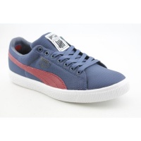 Puma Mens Clyde X Undftd Ripstop Sneakers Shoes (11, Blue / Rio Red)