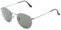 Ray-Ban ORB3447 029 Round Sunglasses,Gunmetal Frame/Crystal Green Lens,50 mm