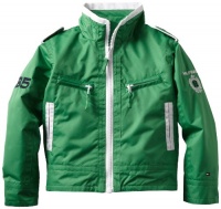 Tommy Hilfiger Boys 2-7 Aaron Nylon Jacket, Gecco Green, 3 Regular