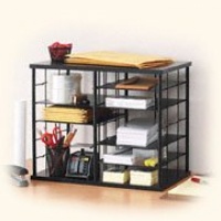 Rubbermaid 12-Slot Organizer, 21W x 11 3/4D x 16H, Black (1738583)