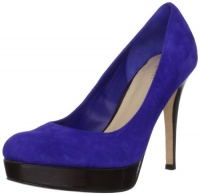 Cole Haan Women's Mariela Air Platform Pump,Cobalt Suede,10 B US