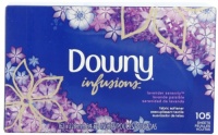 Downy Ultra Infusions Lavender Serenity Sheet Fabric Softener 105 Count