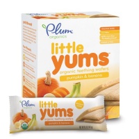 Plum Organics Little Yums Teething Wafers, Pumpkin Banana, 3 Ounce