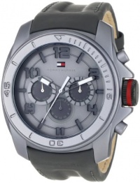 Tommy Hilfiger Men's 1790776 Sport Black and Grey Multi Eye with Black Case Watch