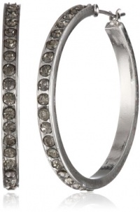 Kenneth Cole New York Marquis Stone Crystal Hoop Earrings