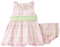 Hartstrings Baby-Girls Newborn Plaid Dress, Pink Plaid, 3-6 Months