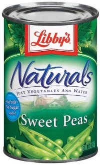 Libby's Naturals Sweet Peas, 15-Ounce  Cans (Pack of 12)