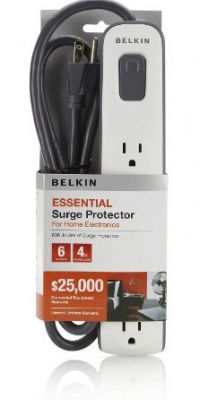 Belkin 6 Outlet Surge Protector with 4ft Power Cord