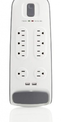 Belkin BSV801-06-WM 8-Outlet Surge Protector with 6-Feet Power Cord and 2.1A USB Charging