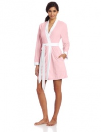 Dearfoams Women's  Terry Wrap Solid Robe