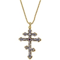 The Vatican Library Collection St. Nicholas Cross Pendant Necklace