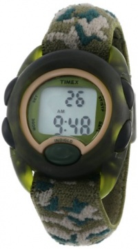 Timex Kids' T71912 Digital Camo Elastic Fabric Strap Watch