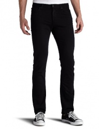 7 For All Mankind Men's Slimmy Slim Straight Leg Jean in Black Out