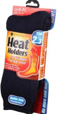 Heat Holders Thermal Socks, Men's Original, US Shoe Size 7-12, Navy