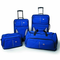 American Tourister Fieldbrook 4 Piece Luggage Set, Cobalt Blue, One size