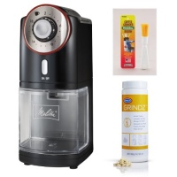 Melitta 80395 Burr Coffee Grinder + Grindz Grinder Cleaner + Accessory Kit