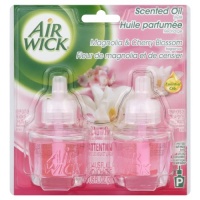 Air Wick Scented Oil Twin Refill,  Calming Magnolia & Cherry Blossom