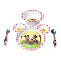 The First Years Minnie Mouse 4 Piece Feeding Set, Colors May Vary