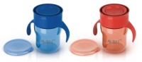 Philips AVENT 2 Count BPA Free Natural Drinking Cup, Red and Blue, 9 Ounce