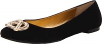 kate spade new york Women's Telly Ballet Flat,Black Suede,9 M US