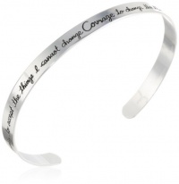 Sterling Silver God Grant Me The Serenity To Accept The Things I Cannot Change, Courage To Change The Things I Can and Wisdom To Know the Difference Cuff Bracelet