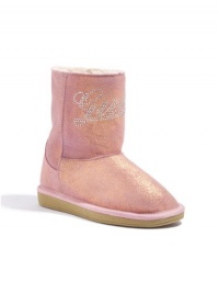 GUESS Kids Girls Big Girls Hanover Boots - Pink Sparkle S, PINK (7)