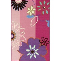 Dalyn 4-Ever Youn FV-4 Rug, Pink, 4-Feet 5-Inch by  6-Feet 9