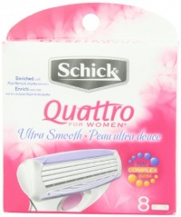 Schick Quattro for Women Refill Cartridges, 8 Cartridges