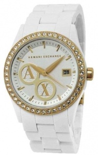 Armani Exchange Crystal Accents Silver Dial Women's watch #AX5022