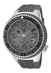 Swiss Legend Men's Neptune Grey Silicone Watch