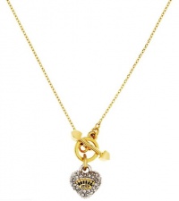 Juicy Couture Jewelry Pave Heart Toggle Necklace