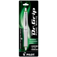 Pilot Dr.Grip Retractable Ballpoint Pen with Green Accents, Medium Point, Black Ink, 1-Pack (36207)