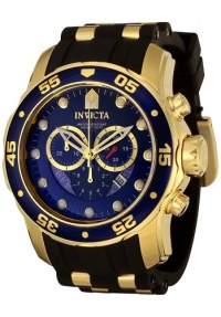 Invicta Men's 6983 Pro Diver Collection Chronograph Blue Dial Black Polyurethane Watch