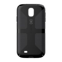 Speck Products CandyShell Grip Samsung Galaxy S4 Case - Retail Packaging - Black/Slate Grey