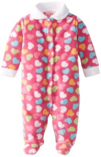 Carter's Watch the Wear Baby-Girls Newborn Hearts Coverall, Pink, 3-6 Months