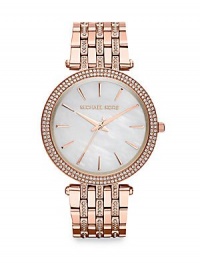 Michael Kors 'Darci' Crystal Bezel Bracelet Watch, 39mm