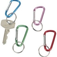 Carabiner Band Clips, 12 Clips Per Pack - Assorted Colors -2 Size