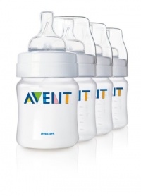 Philips AVENT 9 Ounce BPA Free Classic Polypropylene Bottles, 5-Pack