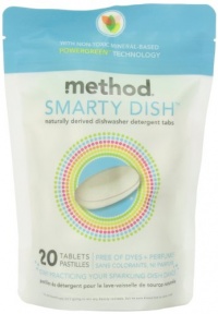 Method Smarty Dish Detergent 20ct, Free & Clear(pack of 6)