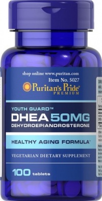 Puritan's Pride 2 Pack of DHEA 50 mg 100-Tablets