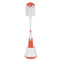 OXO Tot Bottle Brush with Nipple Cleaner and Stand, Orange