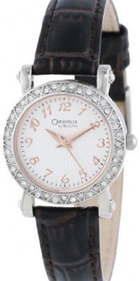 Caravelle by Bulova Women's 43L126 Full 44 Crystal Bezel Watch