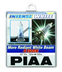 PIAA 10907 H7 Intense White 55 Watt = 100 Watt Upgrade Bulb - Pair Pack