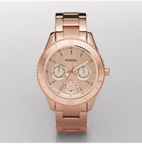 Fossil ES2859 Stella Plated Stainless Steel Watch - Rose