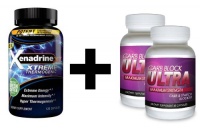 Xenadrine XT (120 Caps) & Carb Block Ultra (2 Bottles) - The Ultimate Fat Burning / Weight Loss Package. DOUBLE Your Results!