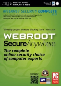 Webroot SecureAnywhere Internet Security Complete 2013 - 5 Devices