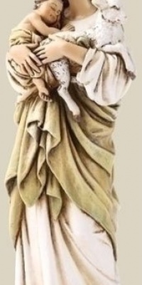 6 Madonna and Child with Lamb Statue Catholic Gift