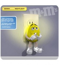 Brands Unlimited M&M Yellow SHHH night light